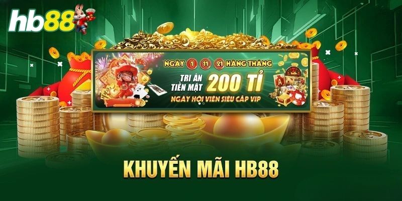 Khuyến mãi HB88 - Thưởng nạp lên tới 120% cho thành viên mới