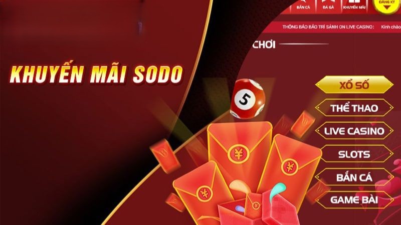 Khuyến mãi Sodo - Đăng ký liền tay nhận quà tích tắc